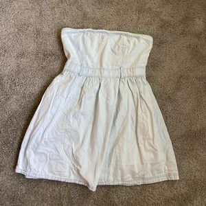 Baby Blue Strapless Dress